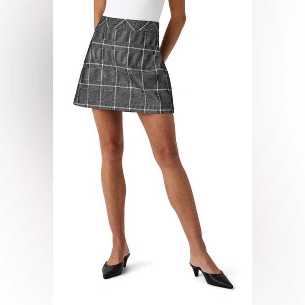 SPANX The Perfect Mixed Plaid Skort In Classic Plaid